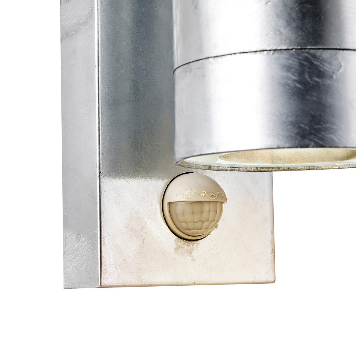 AUßENWANDLEUCHTE 7,6/16,3 cm   - Zinkfarben, Design, Metall (7,6/16,3cm) - Nordlux