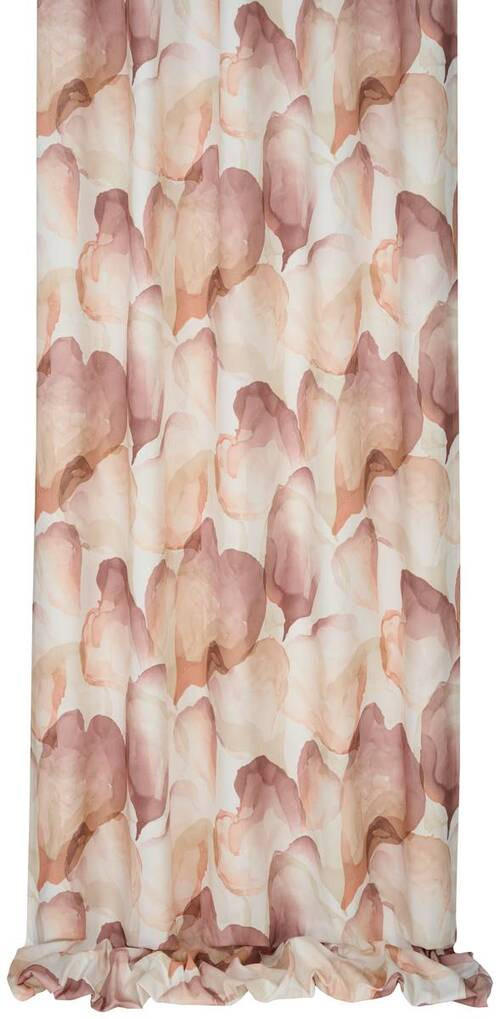 VORHANGSTOFF per lfm halbtransparent  - Rot, Basics, Textil (140cm) - Esposa