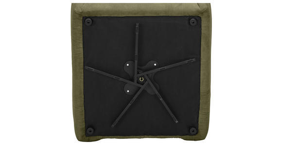 SESSEL in Webstoff Olivgrün  - Schwarz/Olivgrün, KONVENTIONELL, Textil/Metall (112/88/120cm) - Carryhome