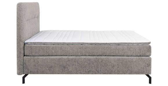 BOXSPRINGBETT 140/200 cm in Grau - Schwarz/Grau, Design, Textil/Metall (140/200cm) - Esposa