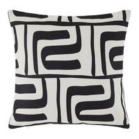 Prydnadskudde Ottawa   40/40/40 cm  - beige/svart, Modern, textil (40/40/40cm) - Premium Living