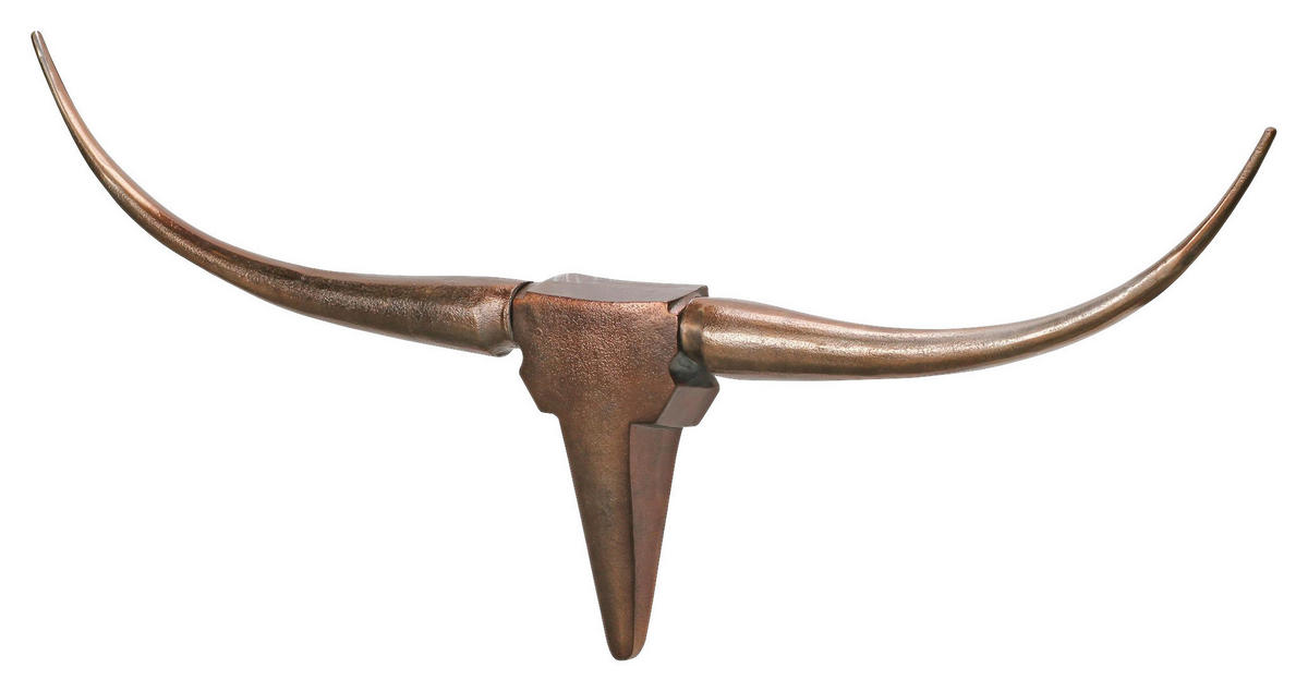 WANDDEKO Metall  - Bronzefarben, MODERN, Metall (100/40/6cm) - MID.YOU