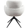 ARMLEHNSTUHL  in Eisen Webstoff  - Creme/Schwarz, Design, Textil/Metall (64/88/62cm) - Novel