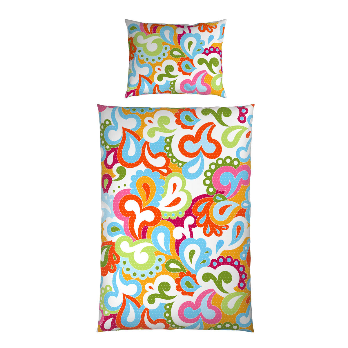 POSTEĽNÁ BIELIZEŇ, satén, viacfarebná, 140/200 cm - viacfarebná, Trend, textil (140/200cm) - Esposa