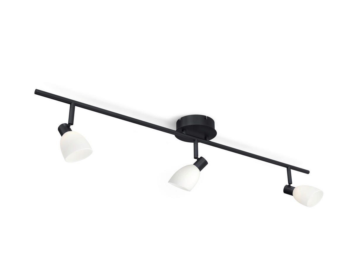 STRAHLER Cut 100/25/13 cm   - Opal/Schwarz, Basics, Glas/Metall (100/25/13cm) - Belid