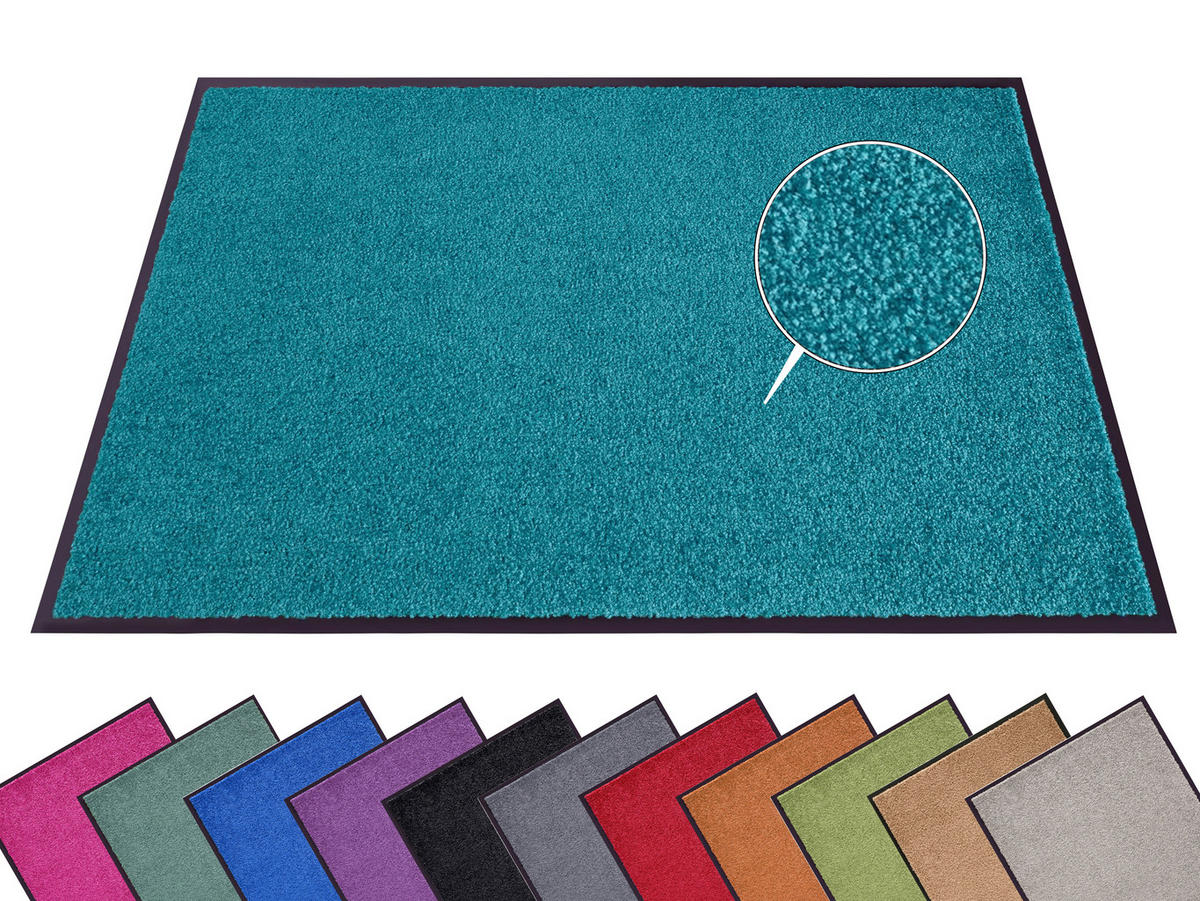 SCHMUTZFANGMATTE  40/60 cm  Petrol  - Petrol, Basics, Kunststoff/Textil (40/60cm)