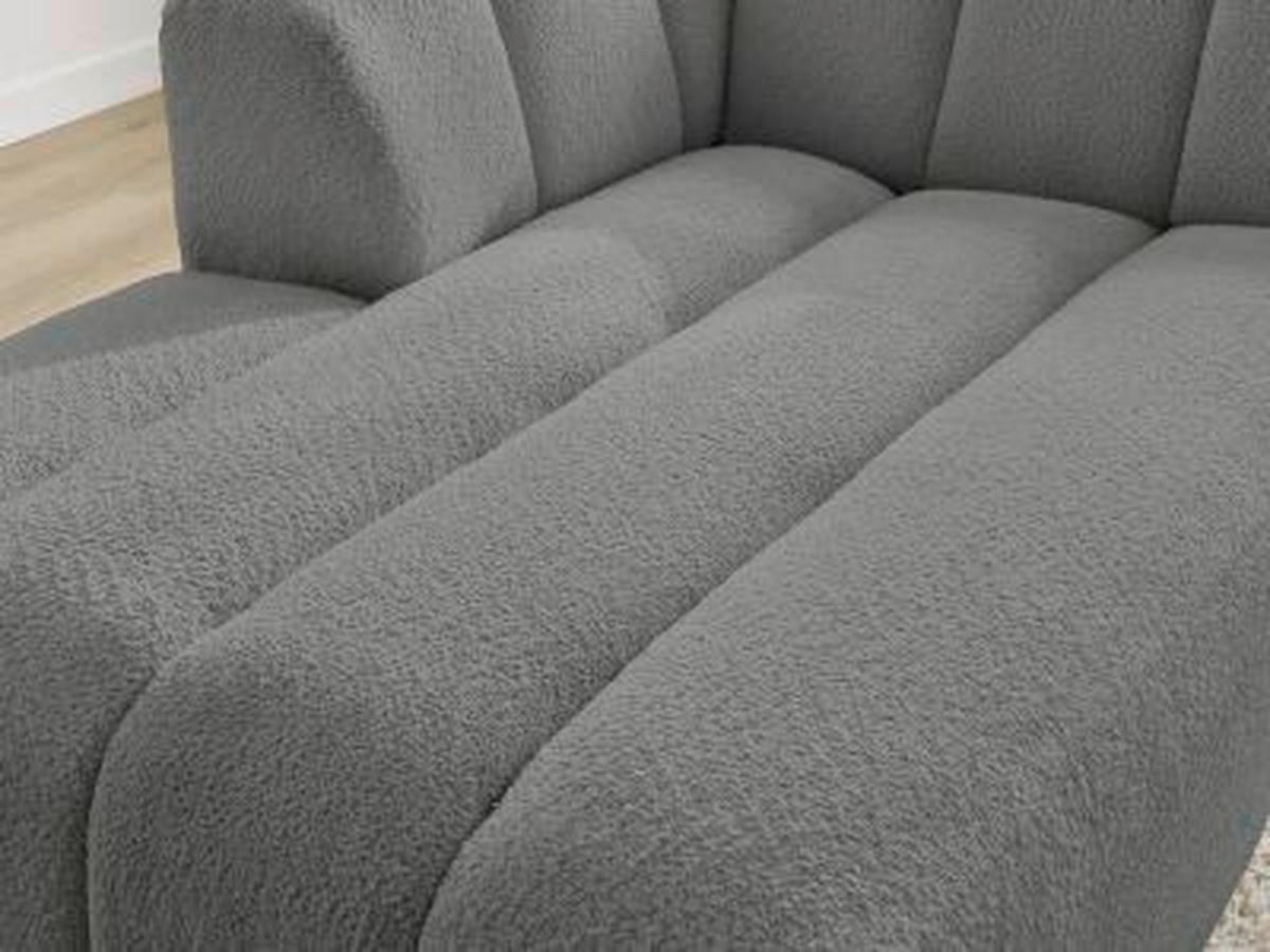 SOFAELEMENT ANNECY Bouclé Dunkelgrau  - Dunkelgrau/Schwarz, MODERN, Kunststoff/Textil (120/72/170cm)