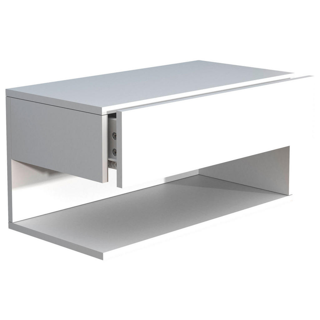 Nachtkästchen Usal Xl B: 60 Cm Weiß