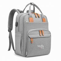 WICKELRUCKSACK Stella Bag Deluxe  - Hellgrau, Basics, Textil (30/40/21cm)