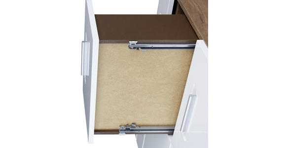 Drehtürenschrank mit Spiegel 120cm Avensis New, Weiß Dekor - Eichefarben/Weiß, KONVENTIONELL, Holzwerkstoff (120/205,7/60cm) - Luca Bessoni