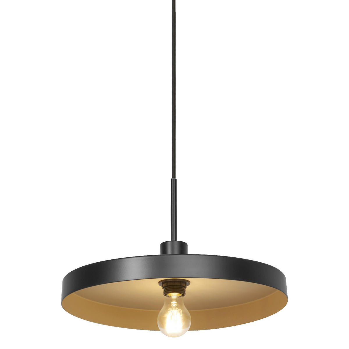 HÄNGELEUCHTE 40/127 cm   - Beige/Schwarz, Basics, Metall (40/127cm) - Osram