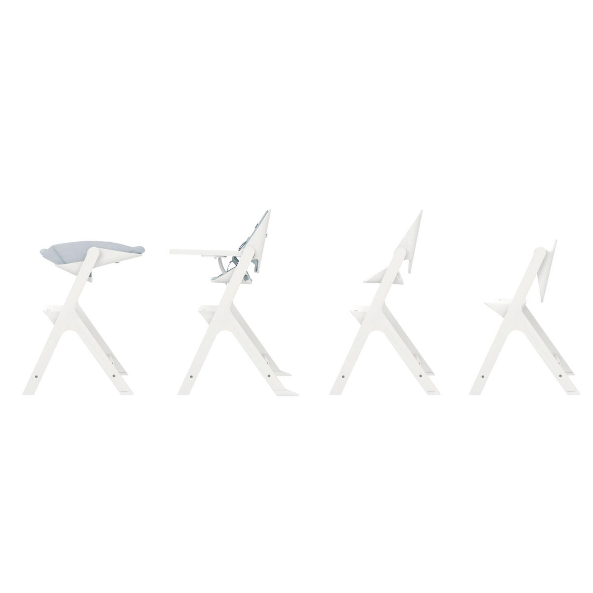 MATSTOL HÖG Nesta  - vit, Basics, trä (46/100/72cm) - Maxi-Cosi