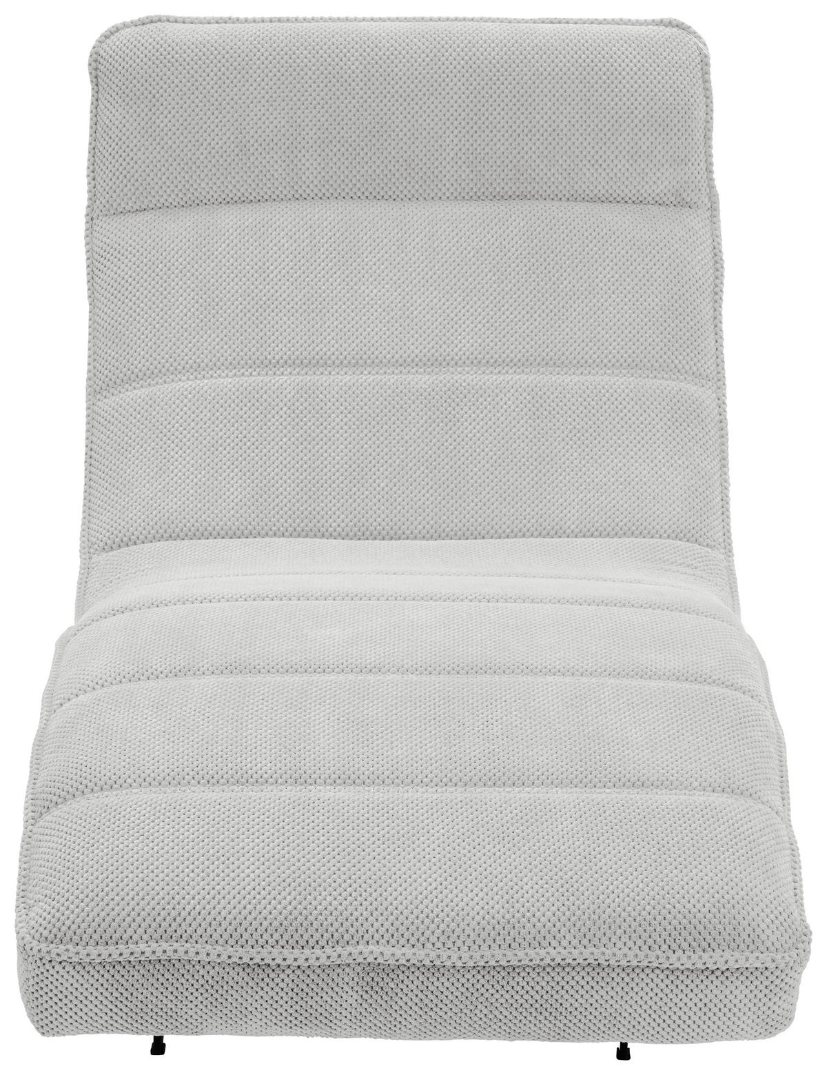 RELAXLIEGE in Webstoff Silberfarben  - Silberfarben/Schwarz, Design, Textil/Metall (75/158-178/58-86cm) - Welnova