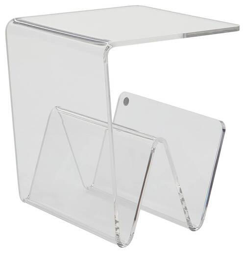 STOJAN NA NOVINY, čiré - čiré, Design, plast (35/41,5/35cm)