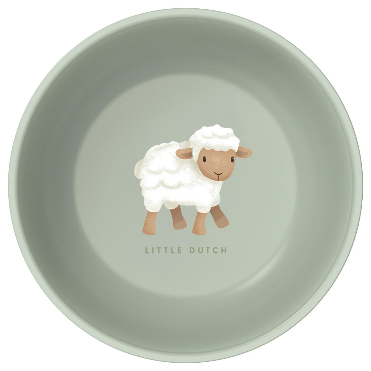 KINDERTELLER  - Olivgrün, Basics, Kunststoff (12,7/12,7/4,5cm) - Mepal