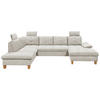 WOHNLANDSCHAFT in Cord Beige  - Eichefarben/Beige, Konventionell, Holz/Textil (220/324/170cm) - MID.YOU