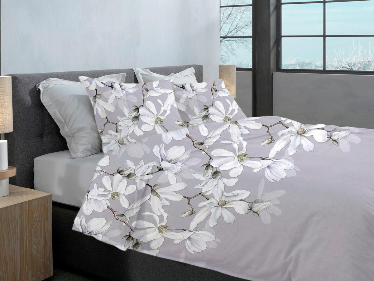 BETTWÄSCHE Stacey Flanell 155/220 cm  - Violett, Basics, Textil (155/220cm)