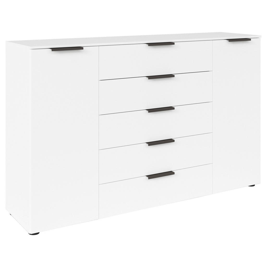 Rauch Möbel KOMODA, barvy grafitu, bílá, 160/100/42 cm