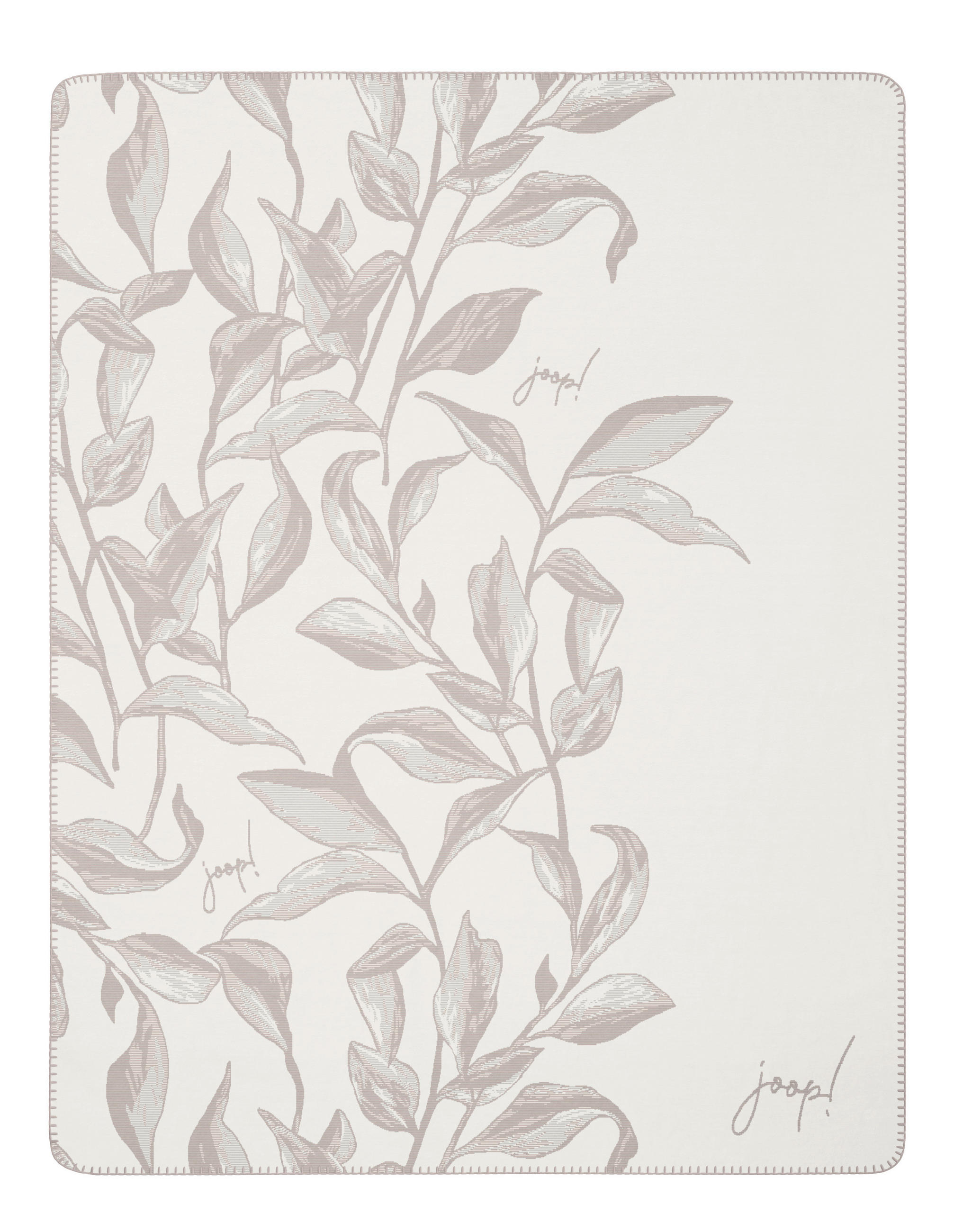 DOMÁCÍ DEKA, bavlna, 150/200 cm - bílá/světle šedá, Basics, textil (150/200cm) - Joop!