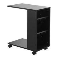 SERVIERWAGEN Schwarz  - Schwarz, Design, Holzwerkstoff/Kunststoff (50/30/60cm) - MID.YOU