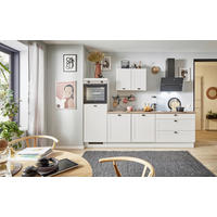KÜCHENBLOCK PN 435 250 cm  in Eichefarben, Kaschmir  - Kaschmir/Eichefarben, Design, Holzwerkstoff/Metall (250cm) - Pino