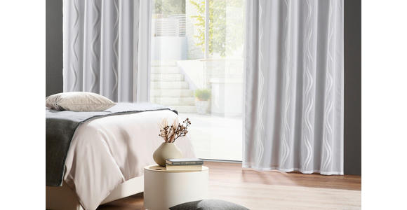 FERTIGVORHANG transparent - Weiß, KONVENTIONELL, Textil (135/245cm) - Esposa