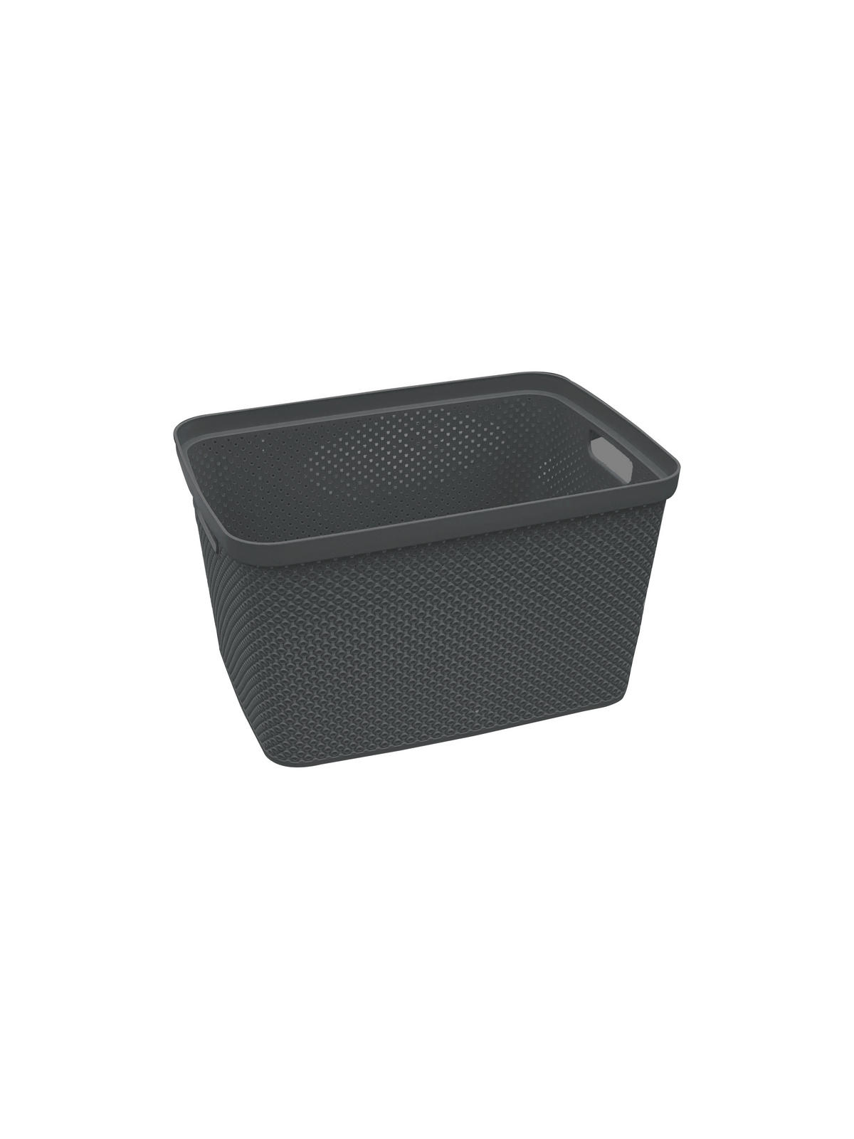 ÚLOŽNÝ BOX, plast - tmavě šedá, Basics, plast (28,5/38,5/22cm) - Homeware