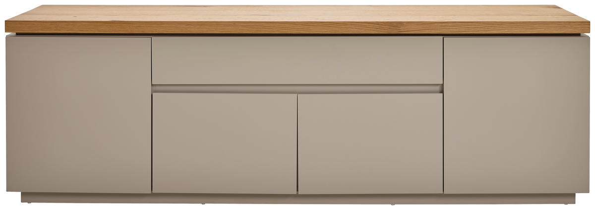 Lowboard Asmara  in 173/56/40 cm  - Eichefarben/Grau, Design, Holzwerkstoff (173/56/40cm) - MID.YOU