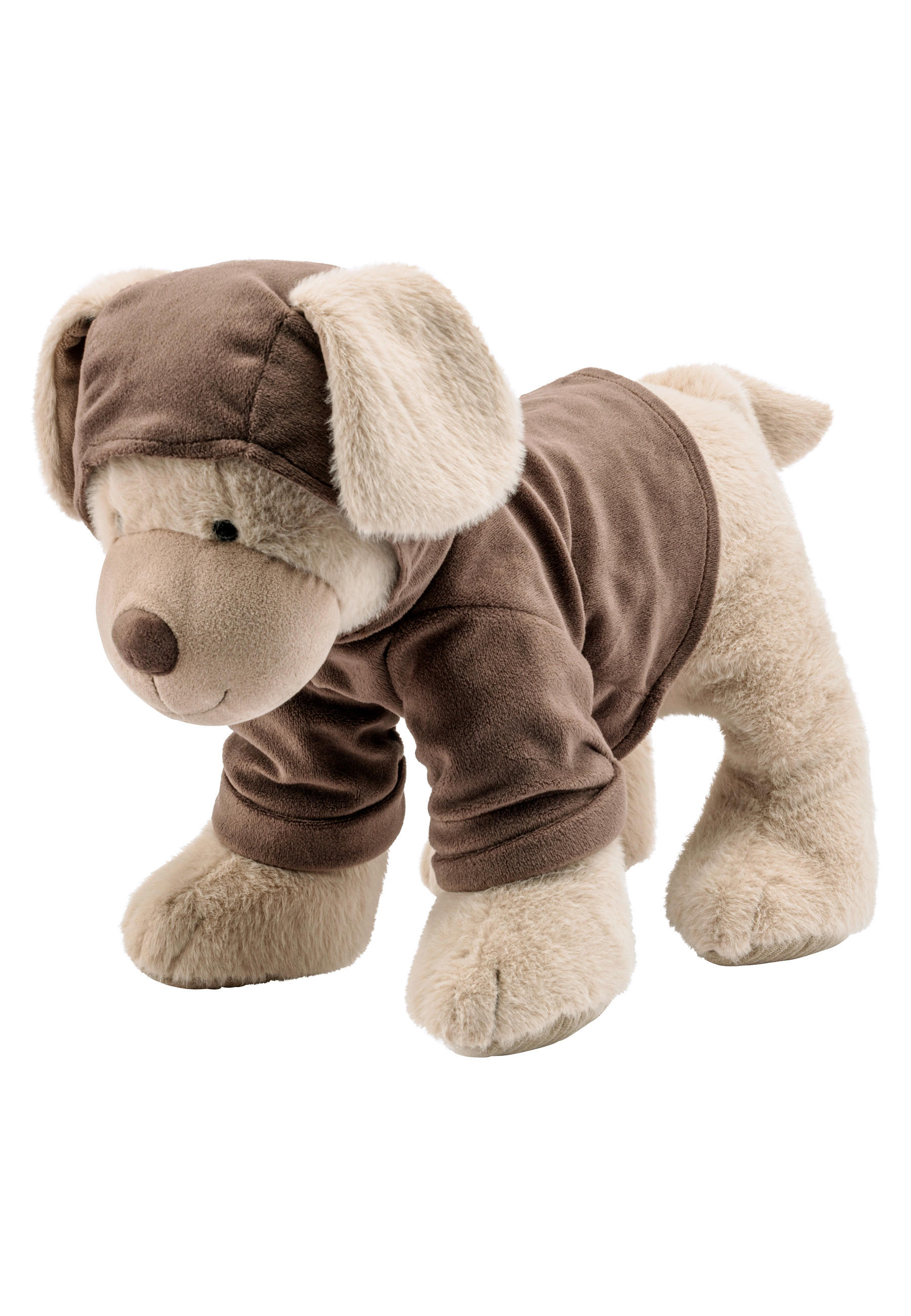 PLIŠANA ŽIVOTINJA  pas  - siva/bež, Basics, tekstil (40/17/27cm) - Sterntaler