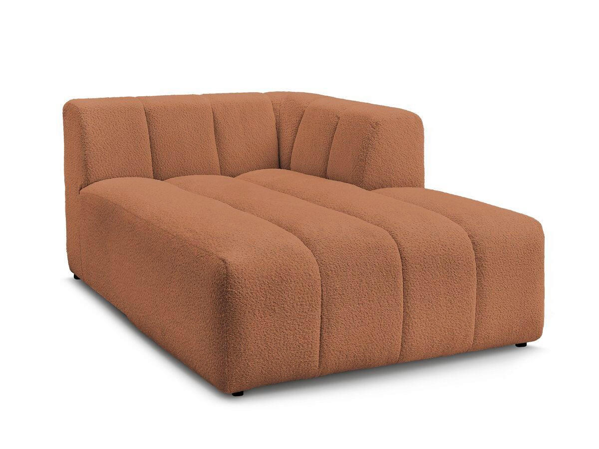 SOFAELEMENT ANNECY Bouclé Orange  - Schwarz/Orange, MODERN, Kunststoff/Textil (120/72/170cm)