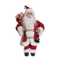 MIKULÁŠ - viacfarebná, Lifestyle, drevo/textil (22,5/45,5/16cm) - X-Mas