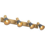 DECKENLEUCHTE    67/11,5/12,5 cm  - Grau, Trend, Metall (67/11,5/12,5cm) - Novel