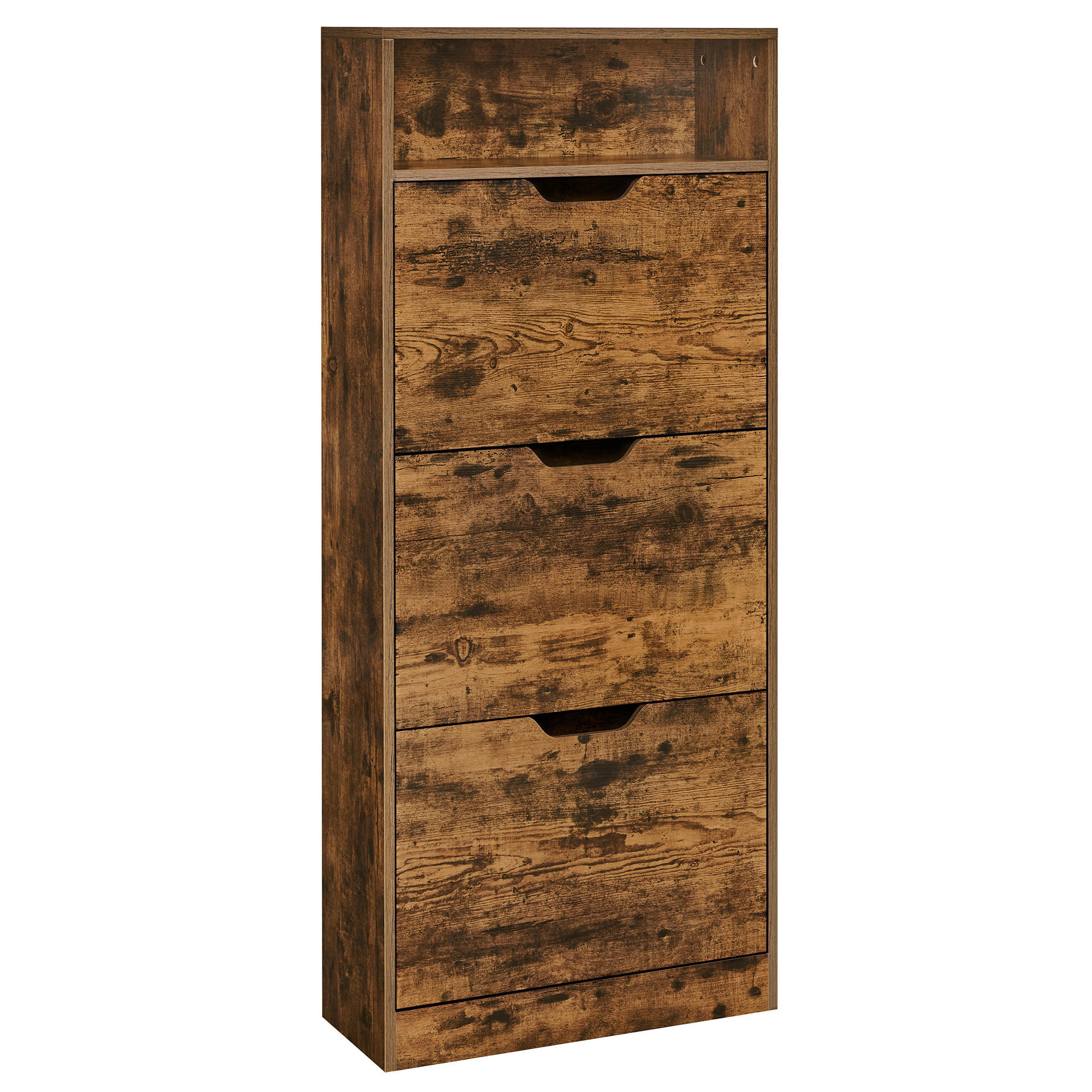 SCHUHKIPPER - Braun, MODERN, Holzwerkstoff (60/139/24cm) - MID.YOU