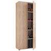 MEHRZWECKSCHRANK 70/178/40 cm  in Eichefarben  - Eichefarben/Silberfarben, Basics, Holzwerkstoff/Kunststoff (70/178/40cm) - MID.YOU