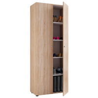 MEHRZWECKSCHRANK 70/178/40 cm  in Eichefarben  - Eichefarben/Silberfarben, Basics, Holzwerkstoff/Kunststoff (70/178/40cm) - MID.YOU