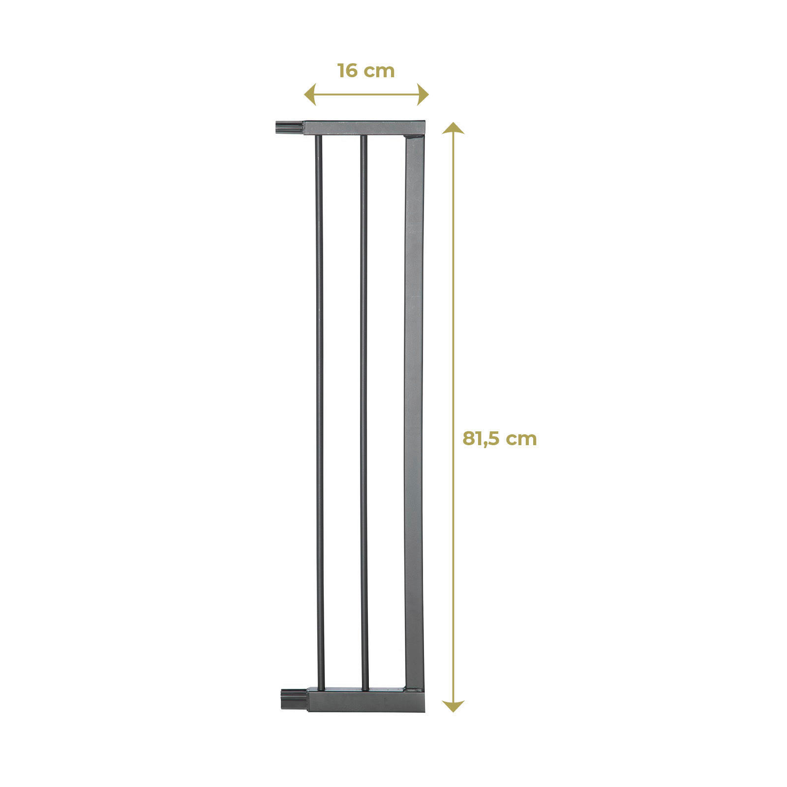 SCHUTZGITTERVERLÄNGERUNG 16/81,5 cm  - Hellgrau, Basics, Metall (16/81,5cm) - Geuther