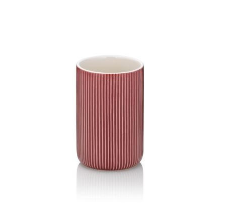 ZAHNPUTZBECHER Keramik  - Rot, Basics, Keramik (7,5/10,5cm) - Kela