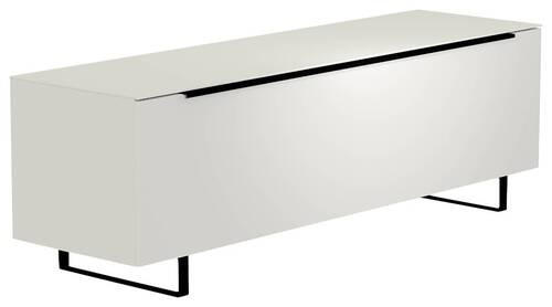LOWBOARD  in 160/51/45 cm  - Schwarz/Weiß, Design, Glas/Holzwerkstoff (160/51/45cm) - Moderano