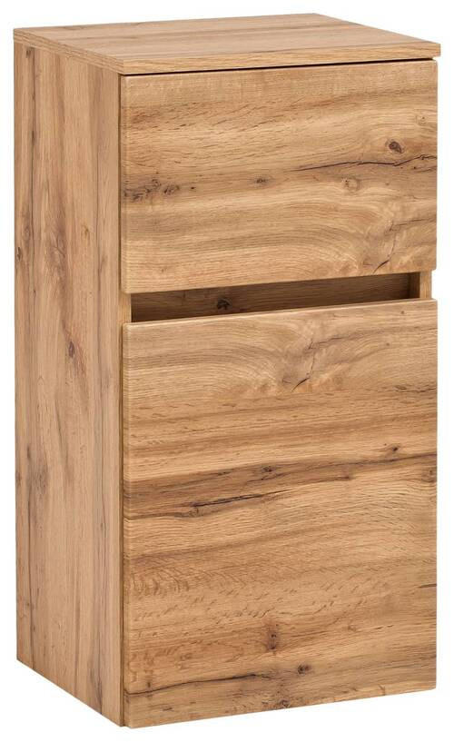 UNTERSCHRANK 40/79/35 cm - Eichefarben/Silberfarben, KONVENTIONELL, Holzwerkstoff (40/79/35cm) - Held