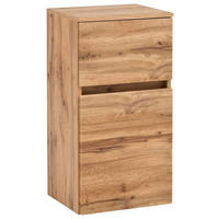 UNTERSCHRANK 40/79/35 cm   - Eichefarben/Silberfarben, KONVENTIONELL, Holzwerkstoff (40/79/35cm) - Held
