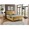 BOXSPRINGBETT 180/200 cm  in Currygelb  - Currygelb/Naturfarben, MODERN, Holz/Textil (180/200cm) - Beldomo - Sleep