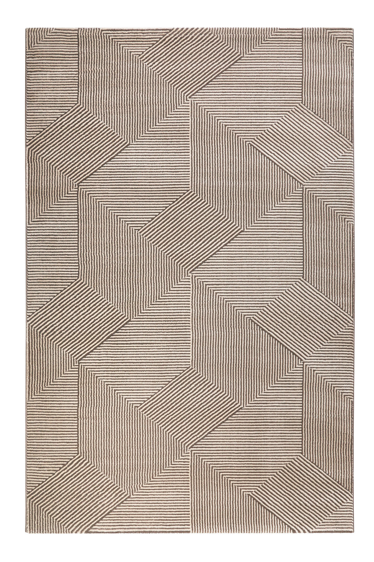 WEBTEPPICH 133/200 cm Velvet Groove Beige  - Beige, KONVENTIONELL, Textil (133/200cm) - Esprit