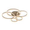 LED-DECKENLEUCHTE Ravello 105/86/22,5 cm   - Sandfarben, Design, Kunststoff/Metall (105/86/22,5cm)