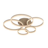 LED-DECKENLEUCHTE Ravello 105/86/22,5 cm   - Sandfarben, Design, Kunststoff/Metall (105/86/22,5cm)