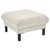 HOCKER in Textil Beige  - Beige/Schwarz, Design, Textil/Metall (74/46/74cm) - Pure Home Comfort