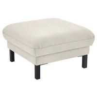 HOCKER in Textil Beige  - Beige/Schwarz, Design, Textil/Metall (74/46/74cm) - Pure Home Comfort