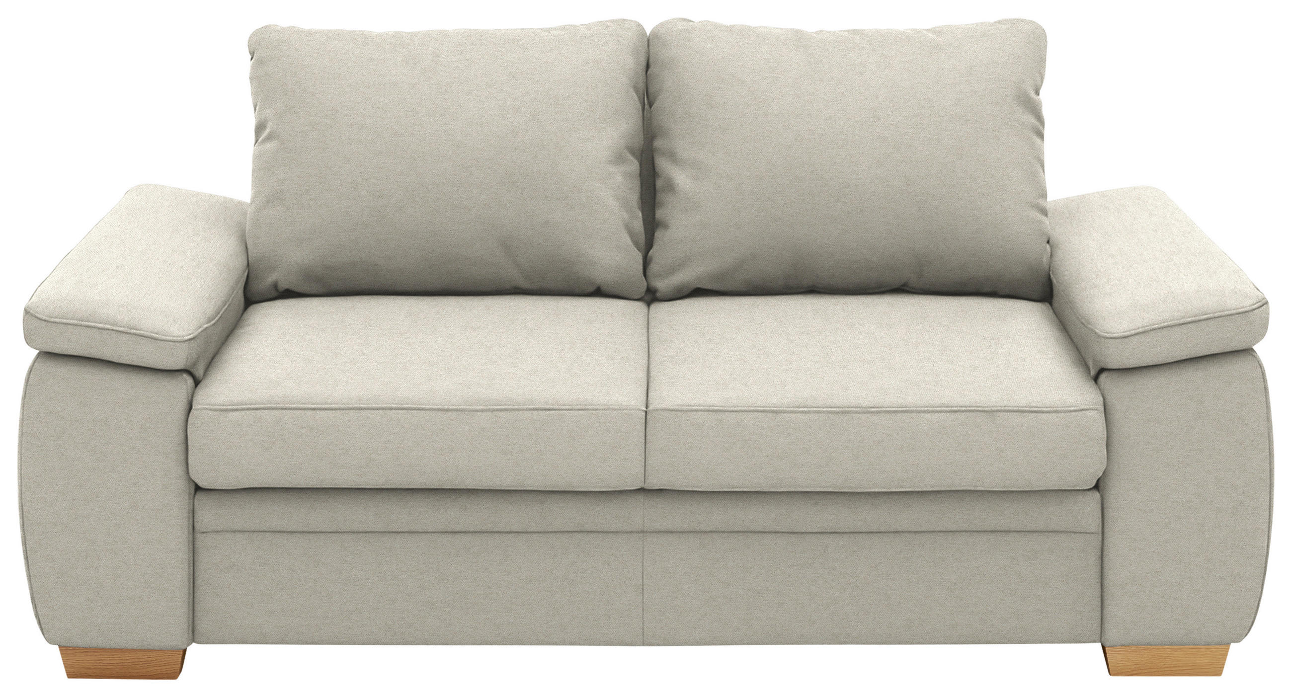 SCHLAFSOFA  in Chenille Naturfarben  - Naturfarben, KONVENTIONELL, Holz/Textil (166/90/100cm) - Beldomo Style