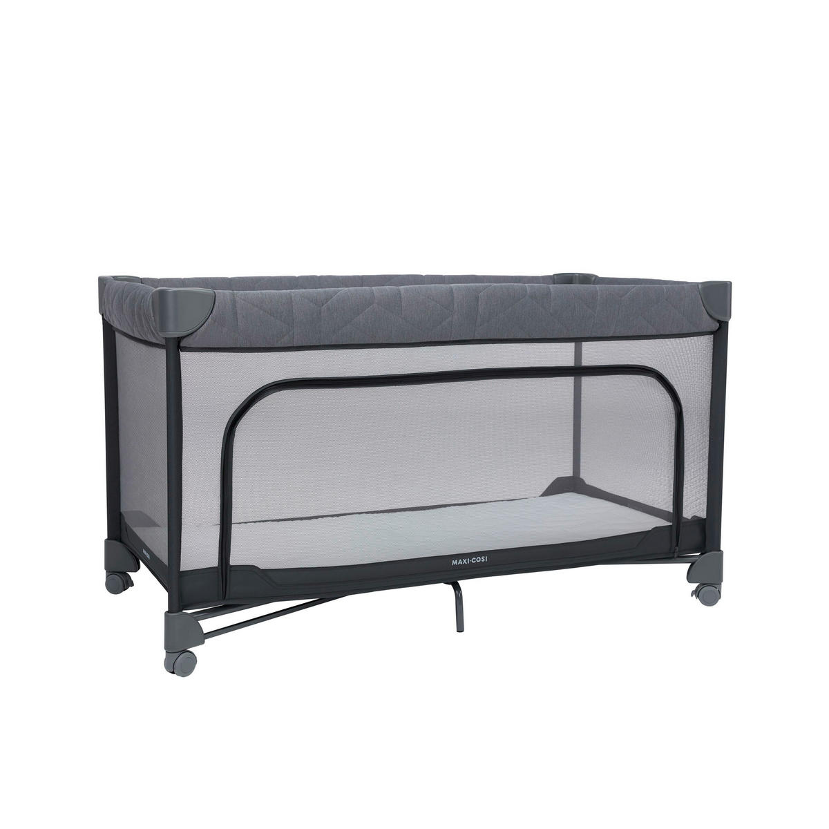REISEBETT Merlin Grau  - Grau, Basics, Kunststoff/Textil (65/125/73cm) - Maxi-Cosi