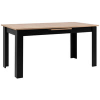 ESSTISCH in Holzwerkstoff 160-200/80/75 cm  - Schwarz/Eiche Artisan, Modern, Holzwerkstoff (160-200/80/75cm) - MID.YOU