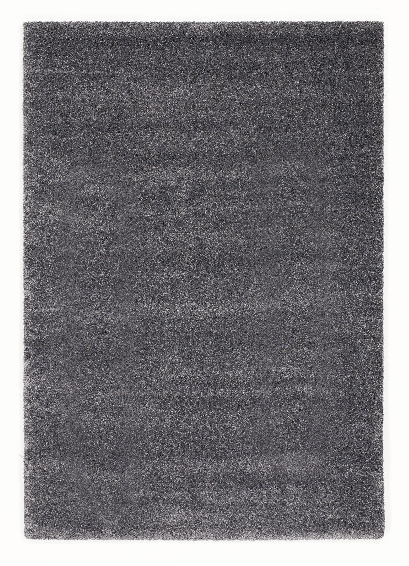 HOCHFLORTEPPICH  65/130 cm  gewebt  Dunkelgrau   - Dunkelgrau, Basics, Textil (65/130cm) - Novel